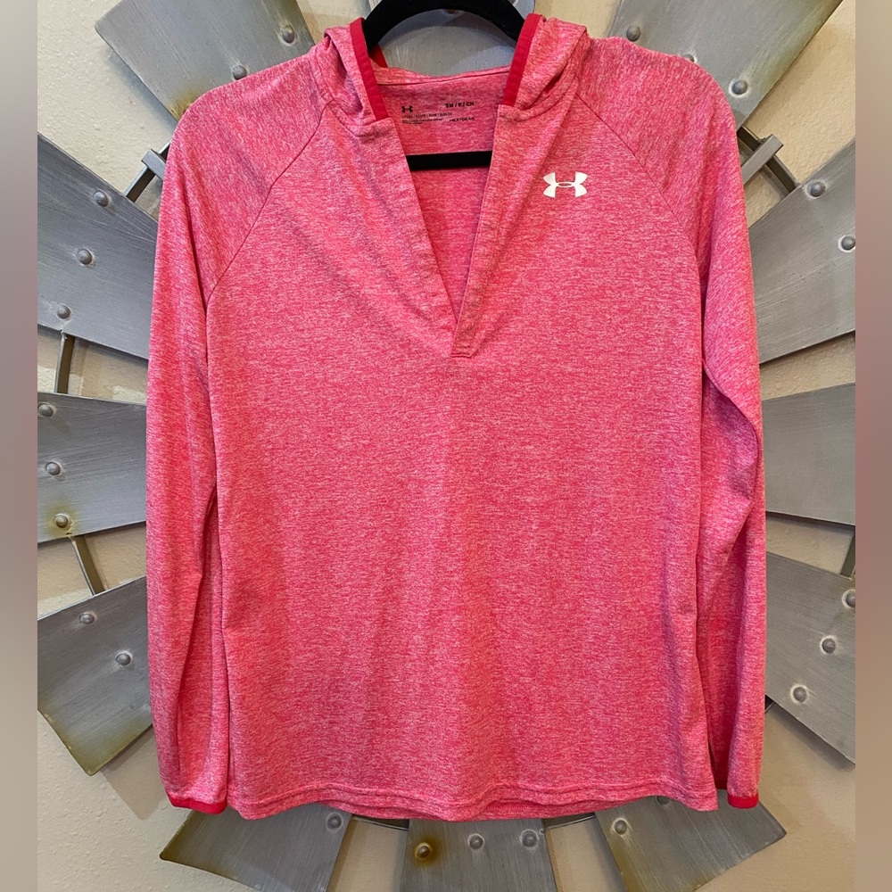 Under Armour Women's Heathered Pink Hoodie